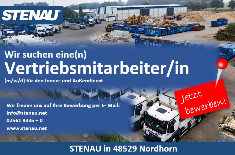 Aktuelle Stellenangebote - STENAU Entsorgungs- Und Kreislaufwirtschaft ...